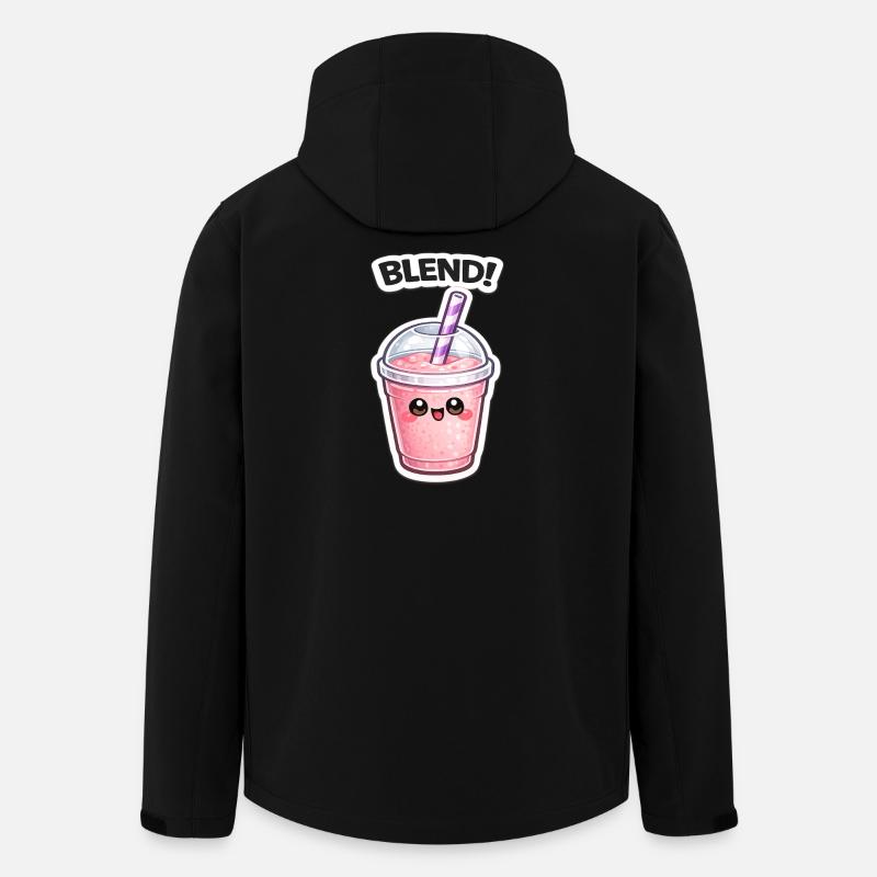 Kawaii Smoothie Mug BLEND - Men’s Recycled Softshell Jacket by Stanley/Stella - black