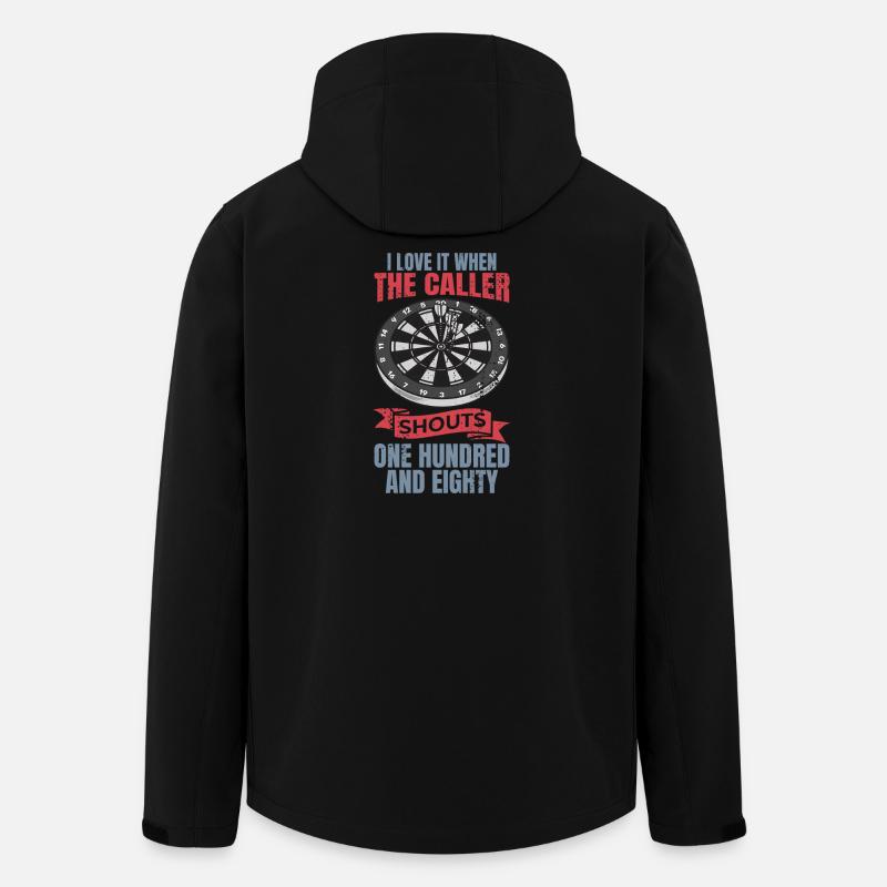 Blague drôle de fléchettes - Veste softshell homme en polyester recyclé Stanley/Stella - noir