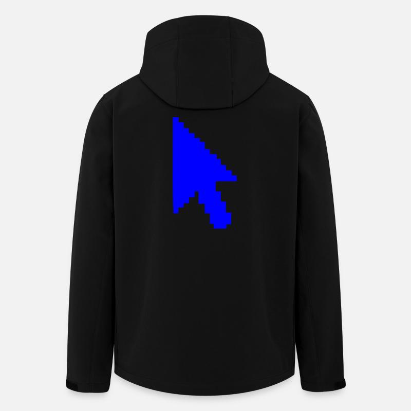 Zeiger Maus Silhouette - Recycelte Männer Softshell-Jacke von Stanley/Stella - Schwarz