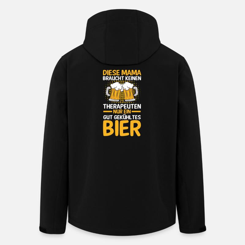 Bier Bierliebhaberin Mutter Mama - Recycelte Männer Softshell-Jacke von Stanley/Stella - Schwarz