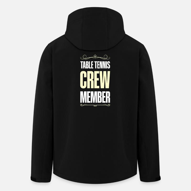 Table Tennis Crew - Recycelte Männer Softshell-Jacke von Stanley/Stella - Schwarz