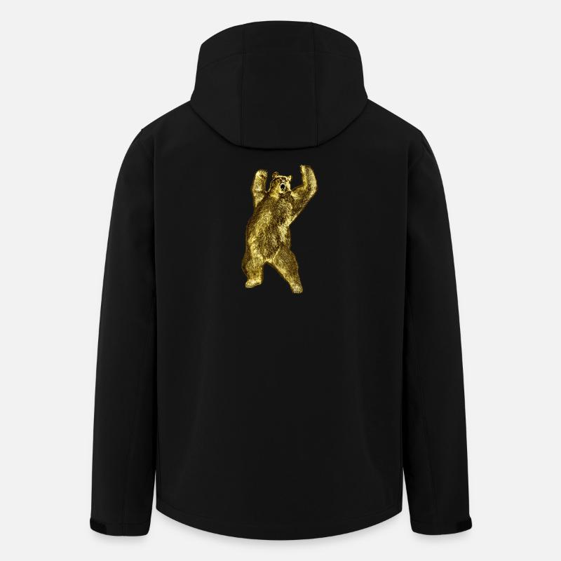 Powerful bear appearance - Men’s Recycled Softshell Jacket by Stanley/Stella - black