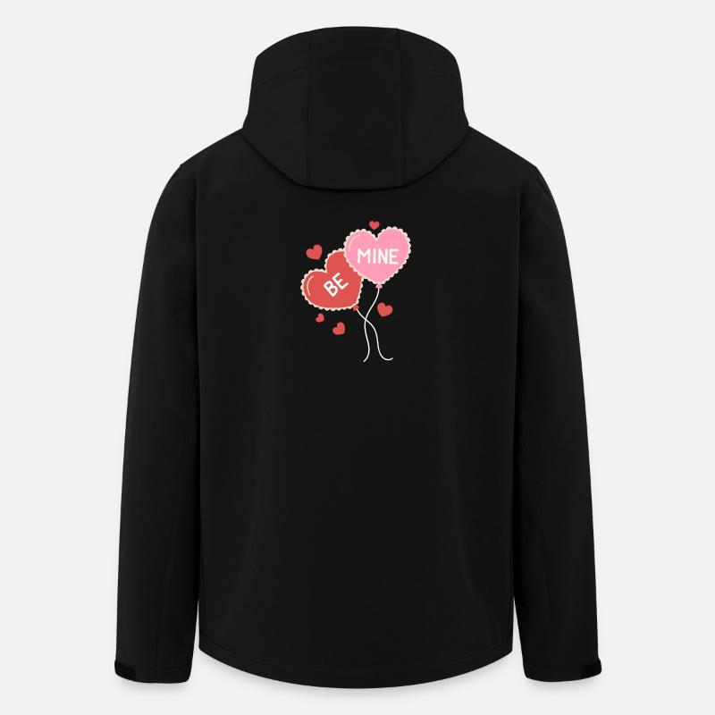 Be Mine - message d'amour - Veste softshell homme en polyester recyclé Stanley/Stella - noir