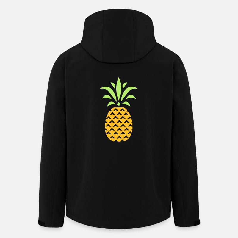 ANANAS STYLIZED - Recycelte Männer Softshell-Jacke von Stanley/Stella - Schwarz