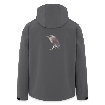 Bacchus Heron - Men’s Recycled Softshell Jacket by Stanley/Stella - black - Back - AI Model Male 185 light (185cm)