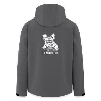 La vie de bouledogue français est meilleure Dog Dog Wilsigns - Veste softshell homme en polyester recyclé Stanley/Stella - noir - Dos - AI Model Male 185 light (185cm)