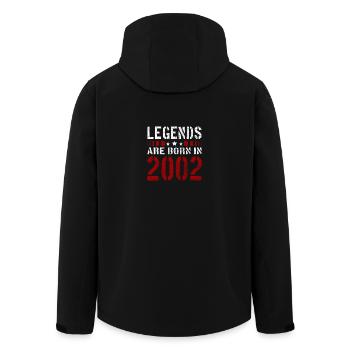 LÉGENDES SONT EN 2002 T-SHIRT NÉ DE NOËL ANNIVERSAIRE - Veste softshell homme en polyester recyclé Stanley/Stella - noir - Dos - AI Model Male 185 light (185cm)