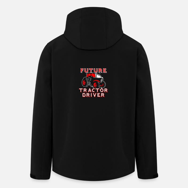 FUTURE TRACTOR DRIVER - Recycelte Männer Softshell-Jacke von Stanley/Stella - Schwarz