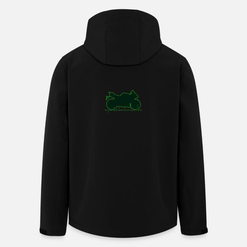 R1cardiogramma01 - Recycelte Männer Softshell-Jacke von Stanley/Stella - Schwarz