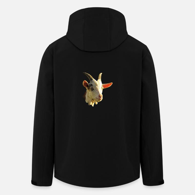 Cadeau de chèvre t-shirts - Veste softshell homme en polyester recyclé Stanley/Stella - noir