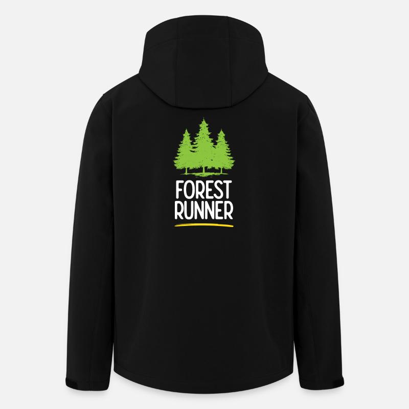 Waldläufer - Recycelte Männer Softshell-Jacke von Stanley/Stella - Schwarz