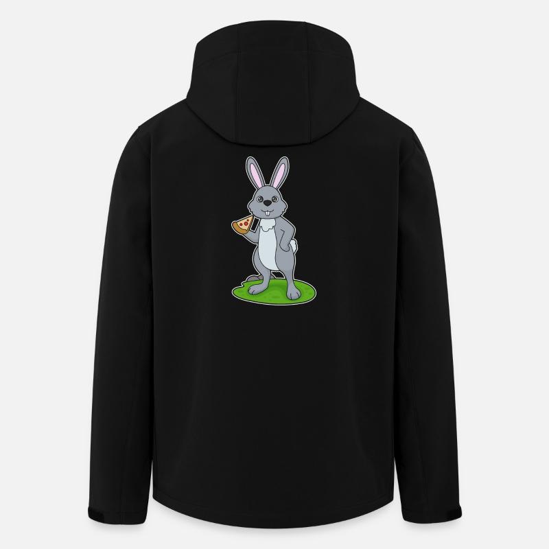 Rabbit Pizzeria Pizza - Veste softshell homme en polyester recyclé Stanley/Stella - noir