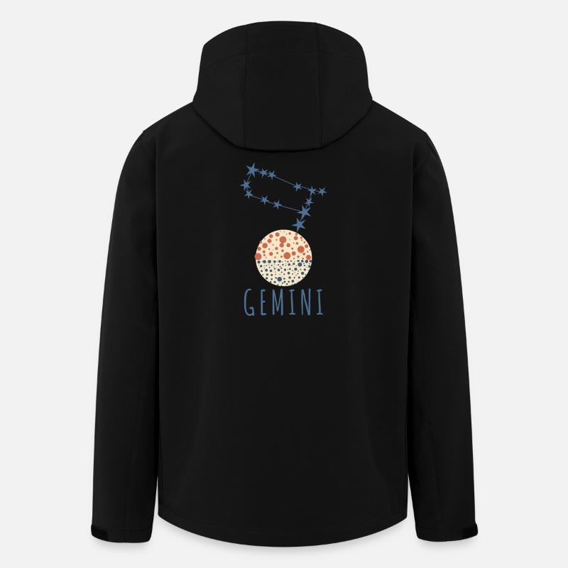 Das Sternbild Zwillinge - Recycelte Männer Softshell-Jacke von Stanley/Stella - Schwarz