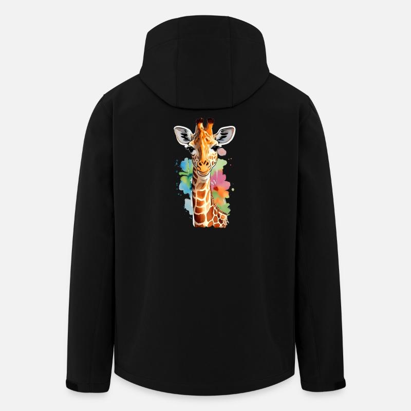 Giraffe - Men’s Recycled Softshell Jacket by Stanley/Stella - black