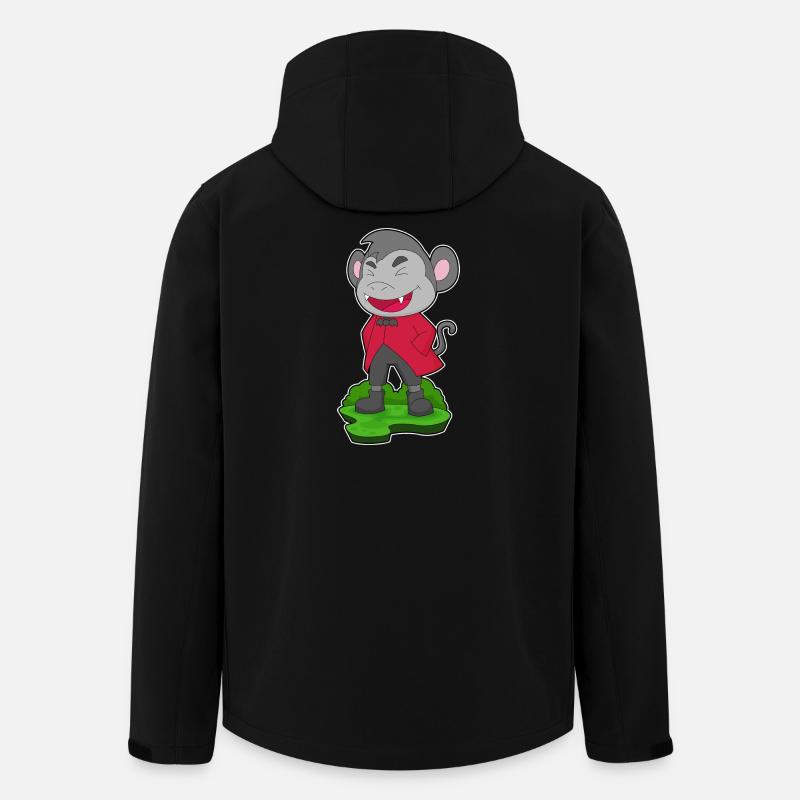 Singe Halloween Vampire - Veste softshell homme en polyester recyclé Stanley/Stella - noir