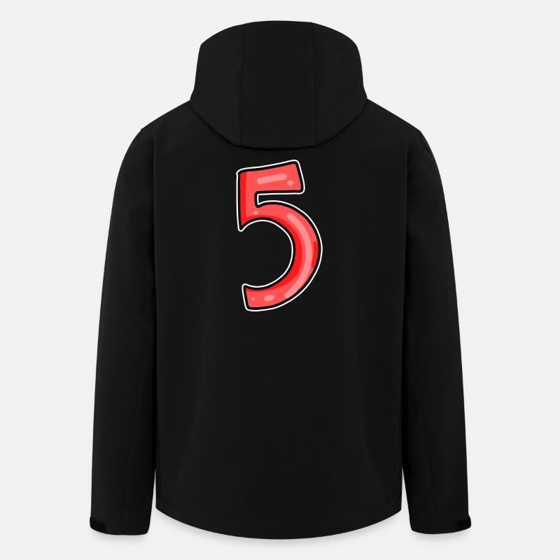 5 red - Men’s Recycled Softshell Jacket by Stanley/Stella - black