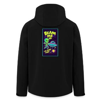 Téléporte-moi, j’en ai fini avec ça - Veste softshell homme en polyester recyclé Stanley/Stella - noir - Dos - AI Model Male 185 light (185cm)