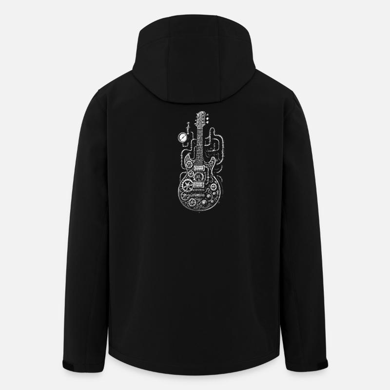 Steampunk Industrial Steampunk Gitarre - Recycelte Männer Softshell-Jacke von Stanley/Stella - Schwarz