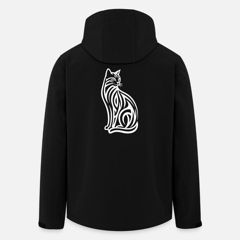 Just a White Cat #1 | N-imal_Wears - Veste softshell homme en polyester recyclé Stanley/Stella - noir
