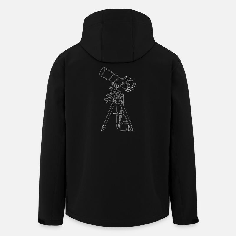 Refraktor Teleskop Astrofotografie  - Recycelte Männer Softshell-Jacke von Stanley/Stella - Schwarz