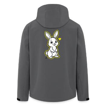 Suzy_the_Rabbit - Recycelte Männer Softshell-Jacke von Stanley/Stella - Schwarz - Hinten - AI Model Male 185 light (185cm)