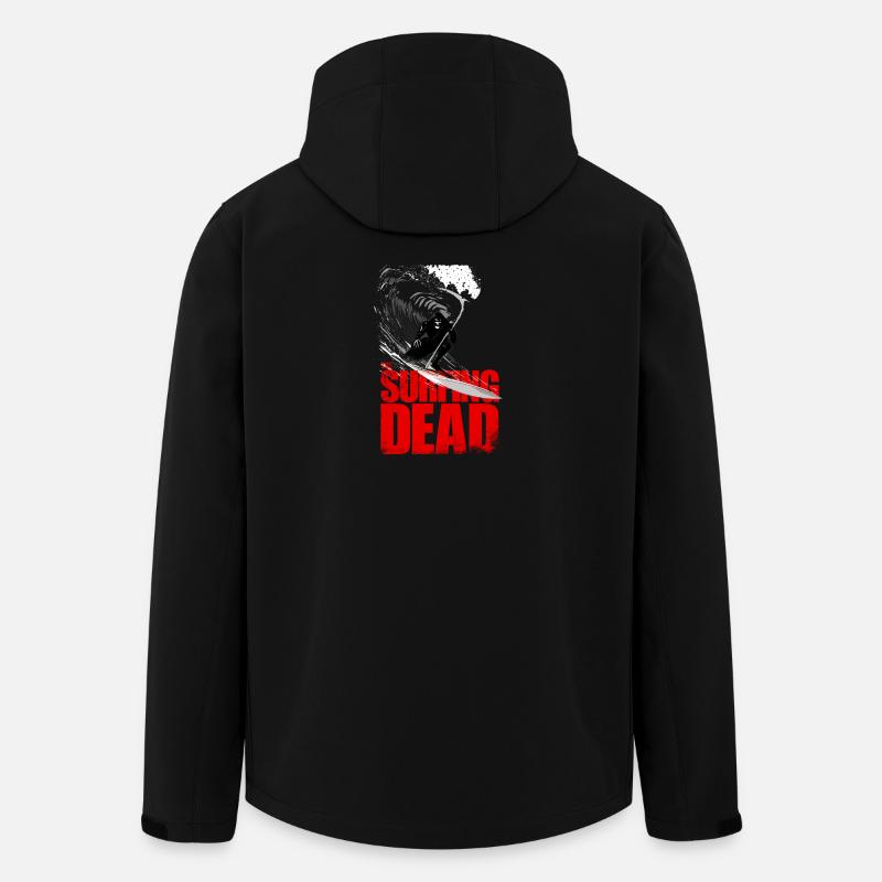 Surfing Dead Sensenmann Surfer Wave Design - Recycelte Männer Softshell-Jacke von Stanley/Stella - Schwarz