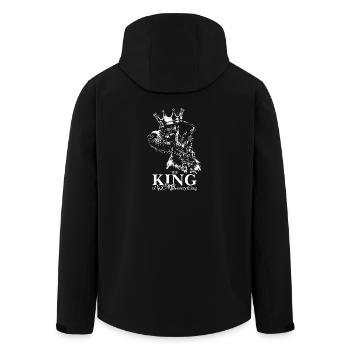 DEUTSCH DRAHTHAAR King of everything Hund Wilsigns - Recycelte Männer Softshell-Jacke von Stanley/Stella - Schwarz - Hinten - AI Model Male 185 light (185cm)