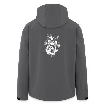 English Mastiff Crown Dogs Dog Wilsigns - Men’s Recycled Softshell Jacket by Stanley/Stella - black - Back - AI Model Male 185 light (185cm)