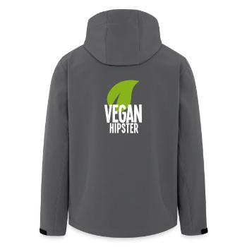 Vegan Hipster - Vegan Shirt - Recycelte Männer Softshell-Jacke von Stanley/Stella - Schwarz - Hinten - AI Model Male 185 light (185cm)