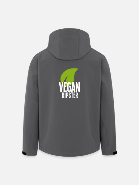 Vegan Hipster - Men’s Recycled Softshell Jacket by Stanley/Stella - black