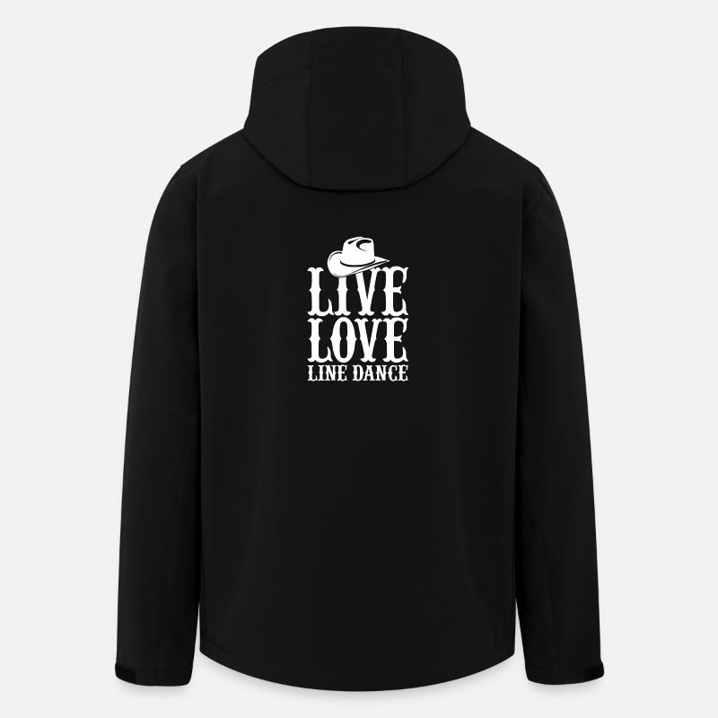 live dance love - Recycelte Männer Softshell-Jacke von Stanley/Stella - Schwarz