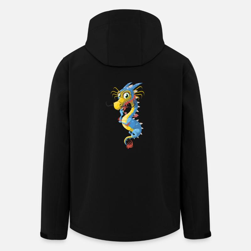 drache - Recycelte Männer Softshell-Jacke von Stanley/Stella - Schwarz