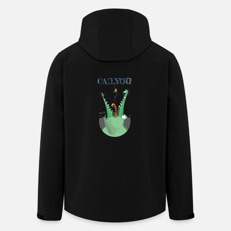 CrocoCanyon - Recycelte Männer Softshell-Jacke von Stanley/Stella - Schwarz