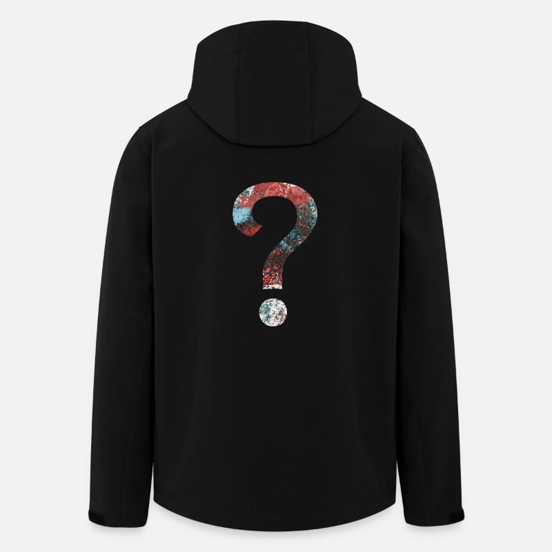 Abstract Question Mark - Men’s Recycled Softshell Jacket by Stanley/Stella - black