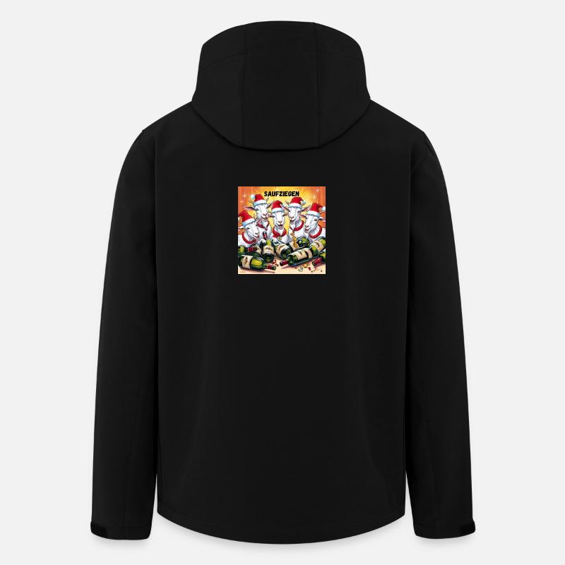 Saufziegen - Recycelte Männer Softshell-Jacke von Stanley/Stella - Schwarz