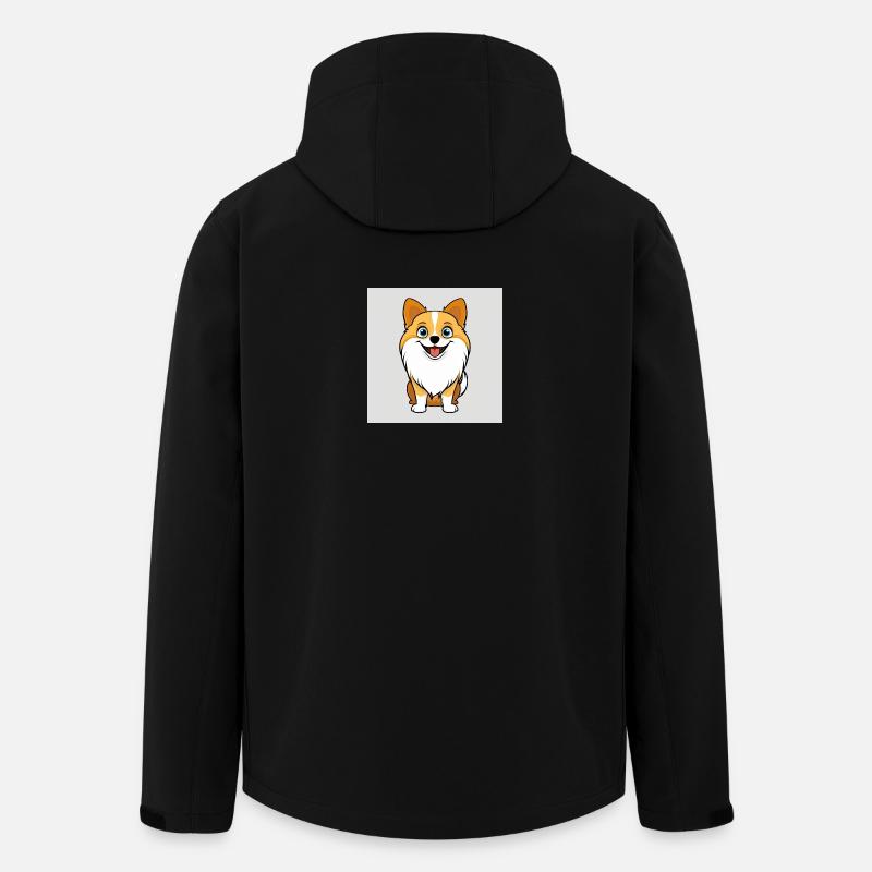 Dog Cartoon - Recycelte Männer Softshell-Jacke von Stanley/Stella - Schwarz