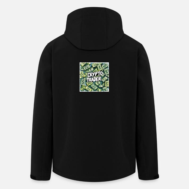 Crypto Trader Geldregen - Recycelte Männer Softshell-Jacke von Stanley/Stella - Schwarz