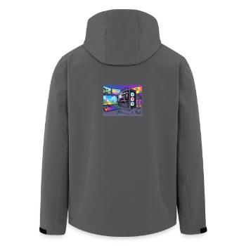 Configuration de jeu RGB colorée - Veste softshell homme en polyester recyclé Stanley/Stella - noir - Dos - AI Model Male 185 light (185cm)