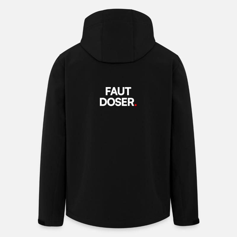 Faut doser - Veste softshell homme en polyester recyclé Stanley/Stella - noir