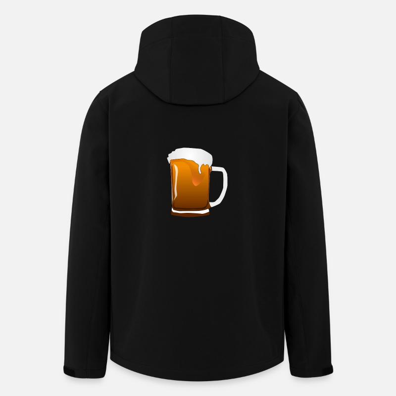Deutsches Bier - Recycelte Männer Softshell-Jacke von Stanley/Stella - Schwarz