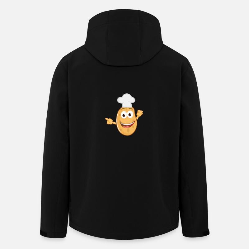 kartoffeln potato halloween gemuese vegetables30 - Recycelte Männer Softshell-Jacke von Stanley/Stella - Schwarz
