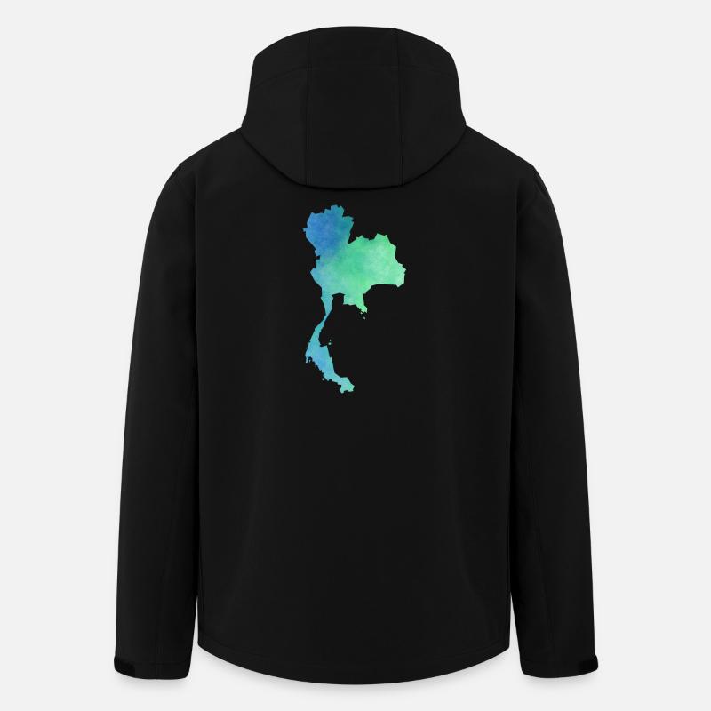 Thailand - Recycelte Männer Softshell-Jacke von Stanley/Stella - Schwarz