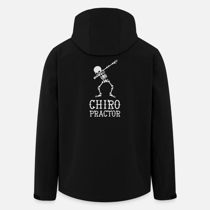 Dab dabbing skeleton chiropractor - Veste softshell homme en polyester recyclé Stanley/Stella - noir