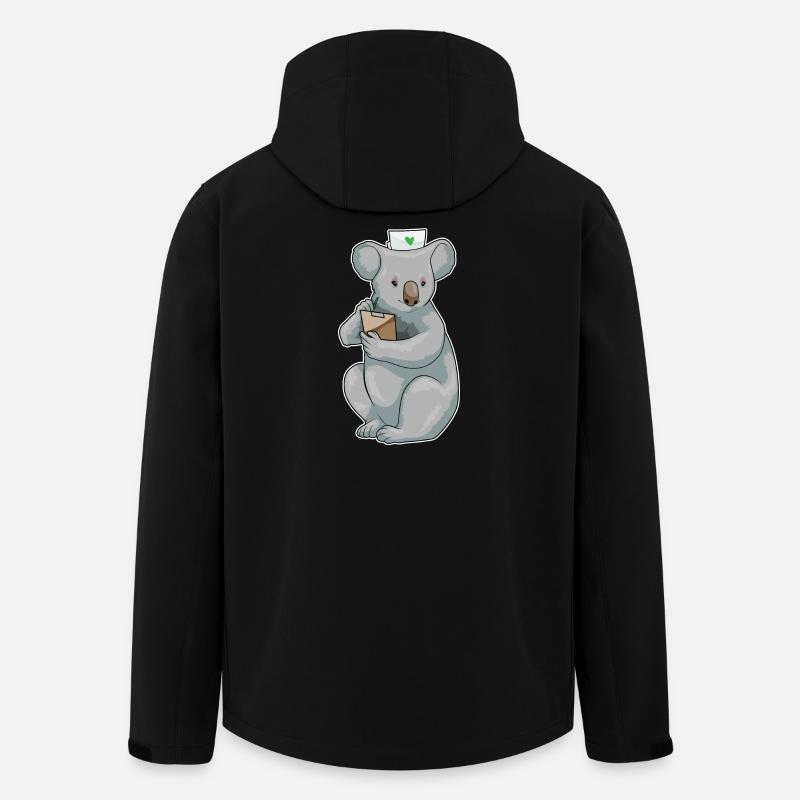 Bloc-notes Koala Nurse - Veste softshell homme en polyester recyclé Stanley/Stella - noir