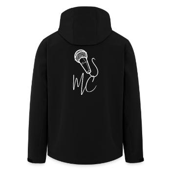 MC Hip Hop Beatbox Beatbox Radio Sweat Microphone - Veste softshell homme en polyester recyclé Stanley/Stella - noir - Dos - AI Model Male 185 light (185cm)