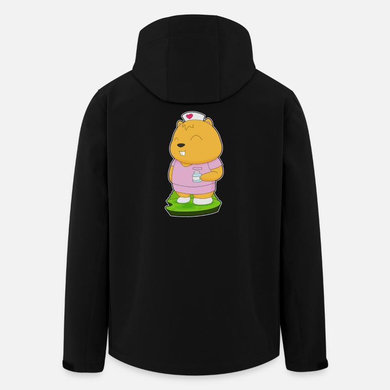 Médecine infirmière pour hamster - Veste softshell homme en polyester recyclé Stanley/Stella - noir