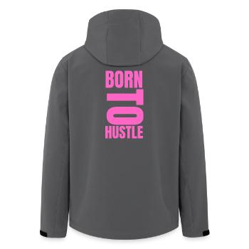 Born To Hustle motivation réussite mindset - Veste softshell homme en polyester recyclé Stanley/Stella - noir - Dos - AI Model Male 185 light (185cm)