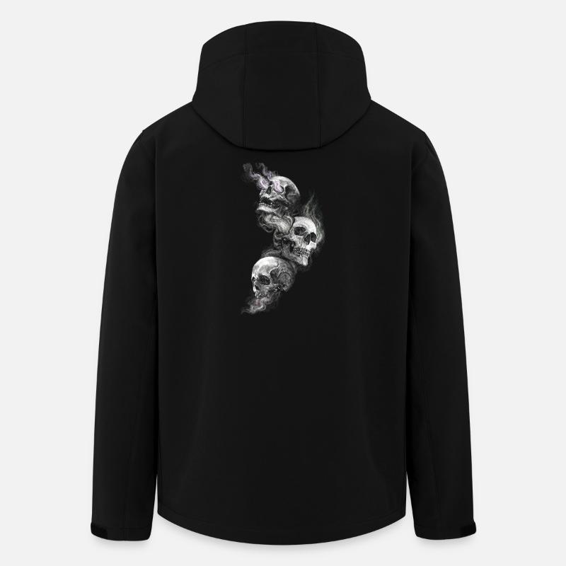 Schädel - Recycelte Männer Softshell-Jacke von Stanley/Stella - Schwarz