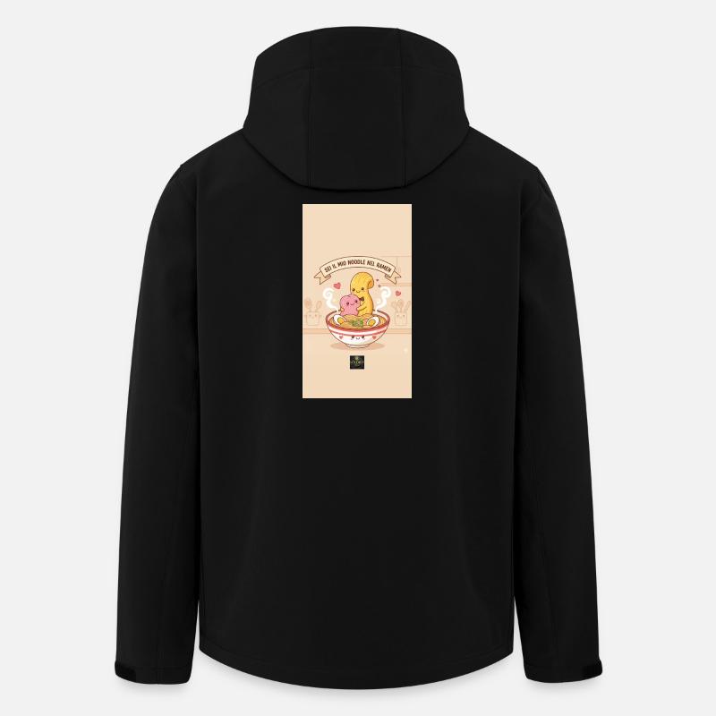 Tasty Threads Ramen - Men’s Recycled Softshell Jacket by Stanley/Stella - black