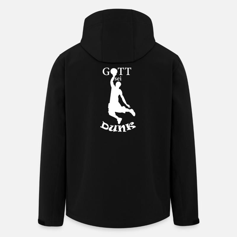 Gott sei Dunk - Recycelte Männer Softshell-Jacke von Stanley/Stella - Schwarz